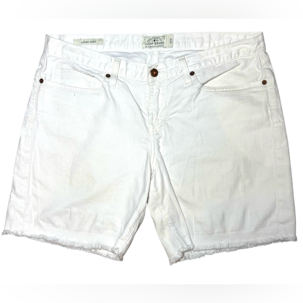 Lucky Brand Laguna Short White Denim Shorts Ladies 12